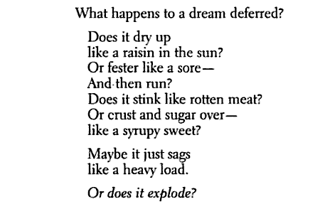 Analysis Of The Poem Dream By Langston